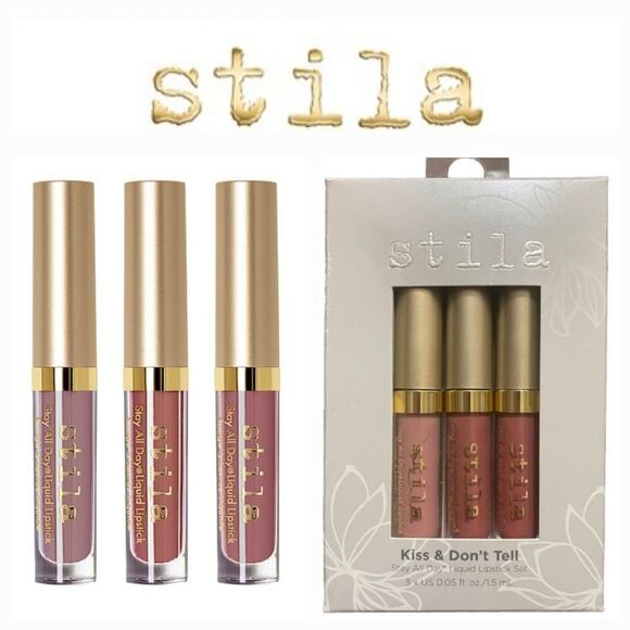 Stila Other - Stila Kiss & Don't Tell Stay All Day Liquid Lipstick Set